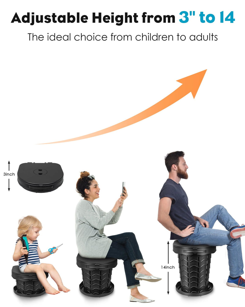 Aboutool portable toilet weighs 2.75 pounds, ideal for hiking and road trips.