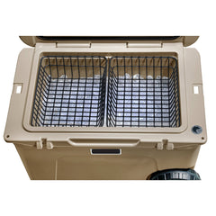 Above Sea Level 2-pack cooler baskets inside a YETI Tundra Haul for organized packing