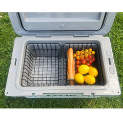 Above Sea Level two baskets side-by-side with divider for flexible layout.