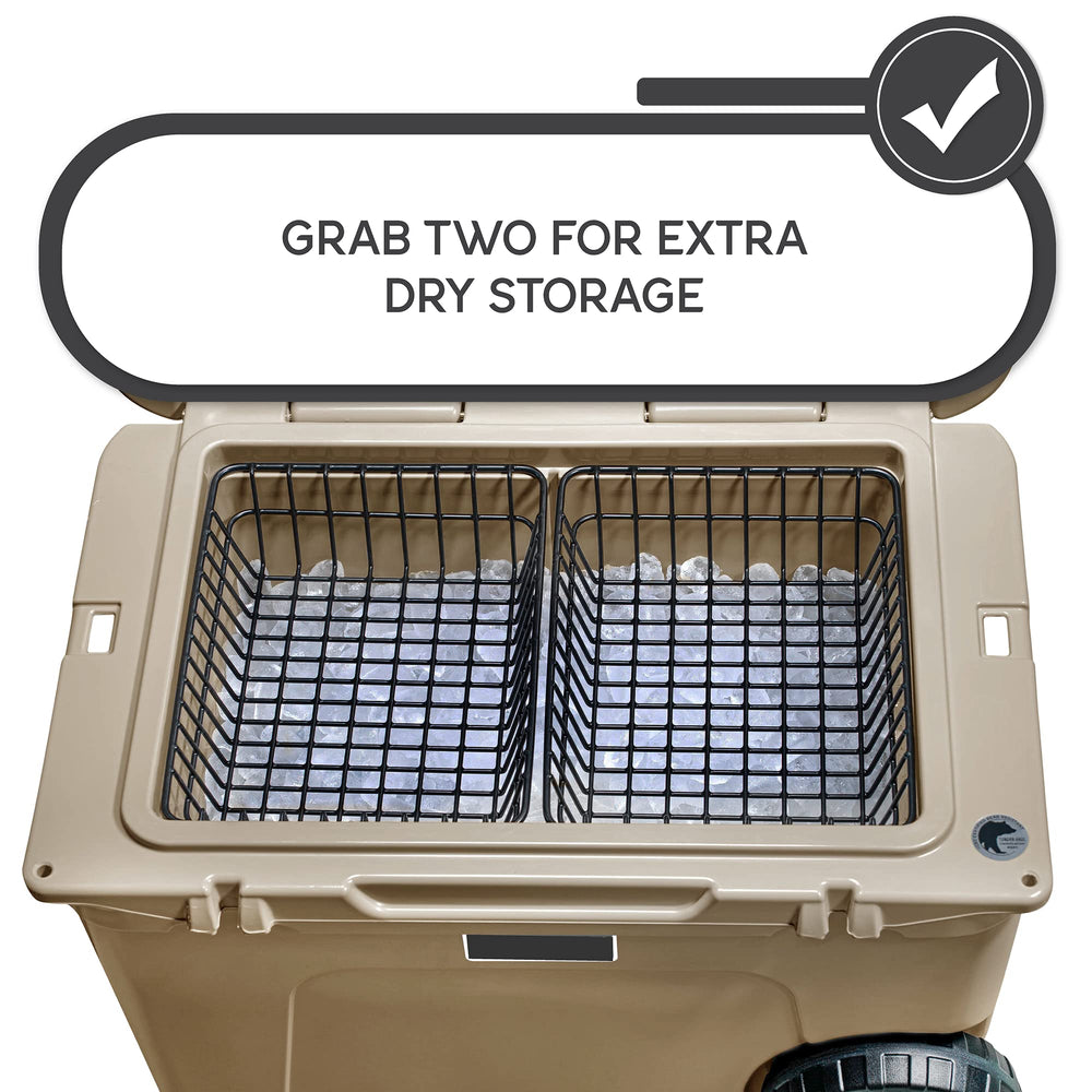 Durable camping gear: a rugged cooler basket built for backcountry use