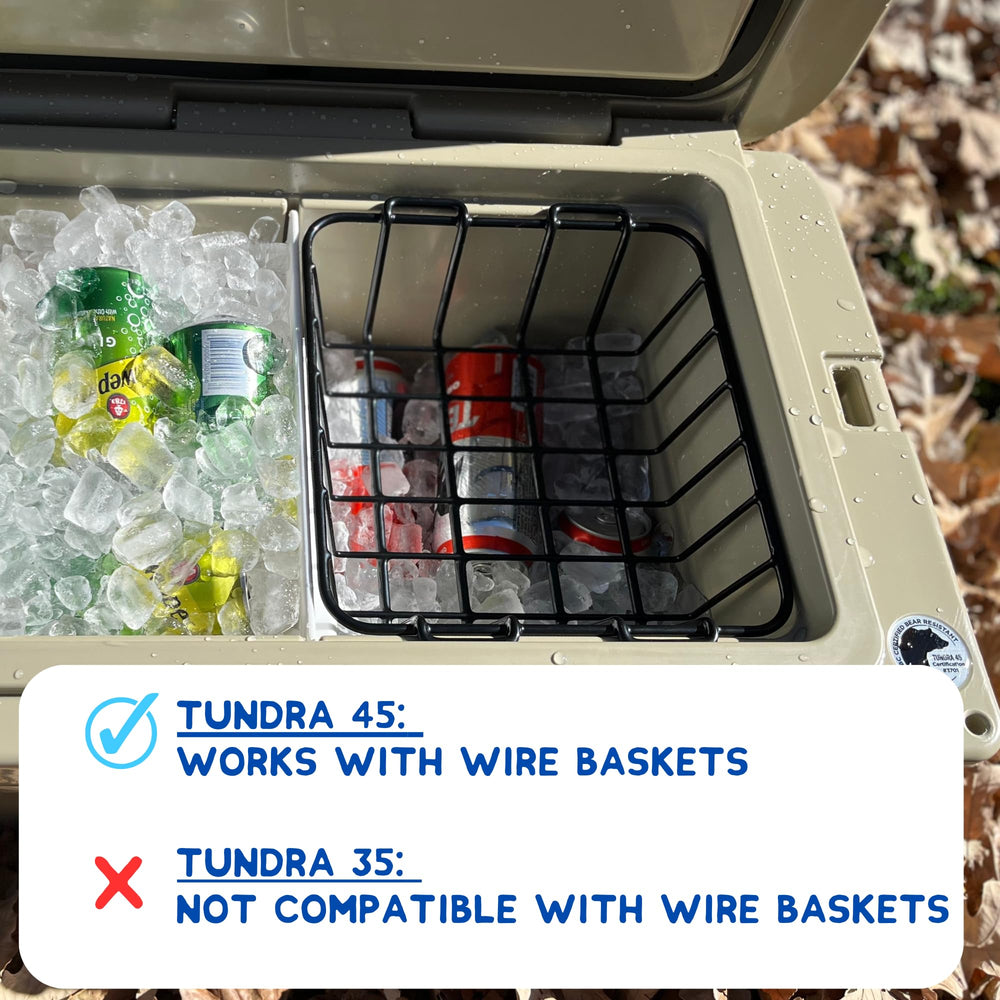 Above Sea Level organizer divider helps separate drinks for family camping.