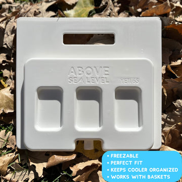 Above Sea Level ice pack divider ordered in the correct size ensures proper fit.