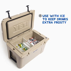 Above Sea Level ice pack divider shows precise fit within YETI Tundra 45 grooves.