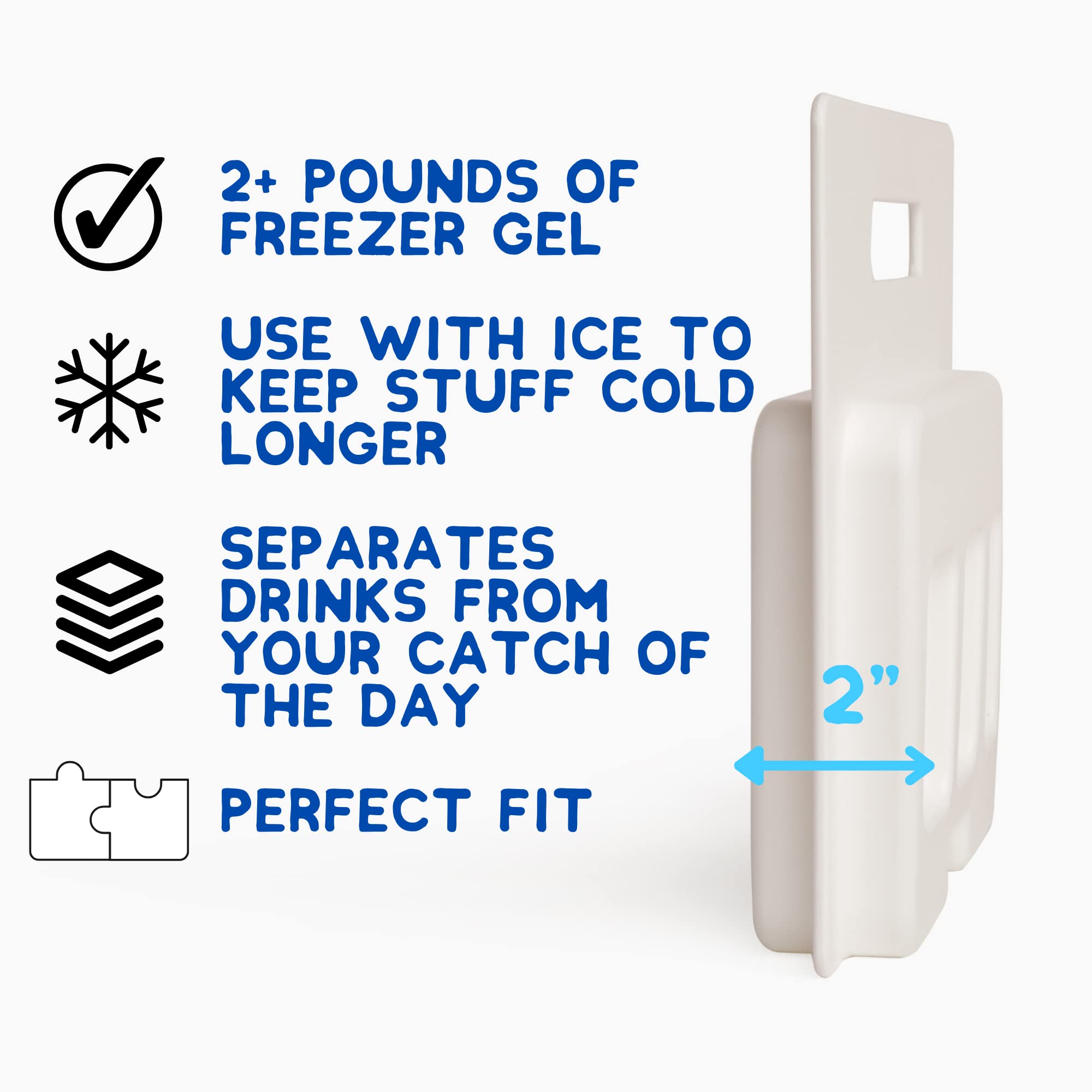 Above Sea Level ice pack divider for YETI Tundra 45 insert keeps drinks frosty on trips.