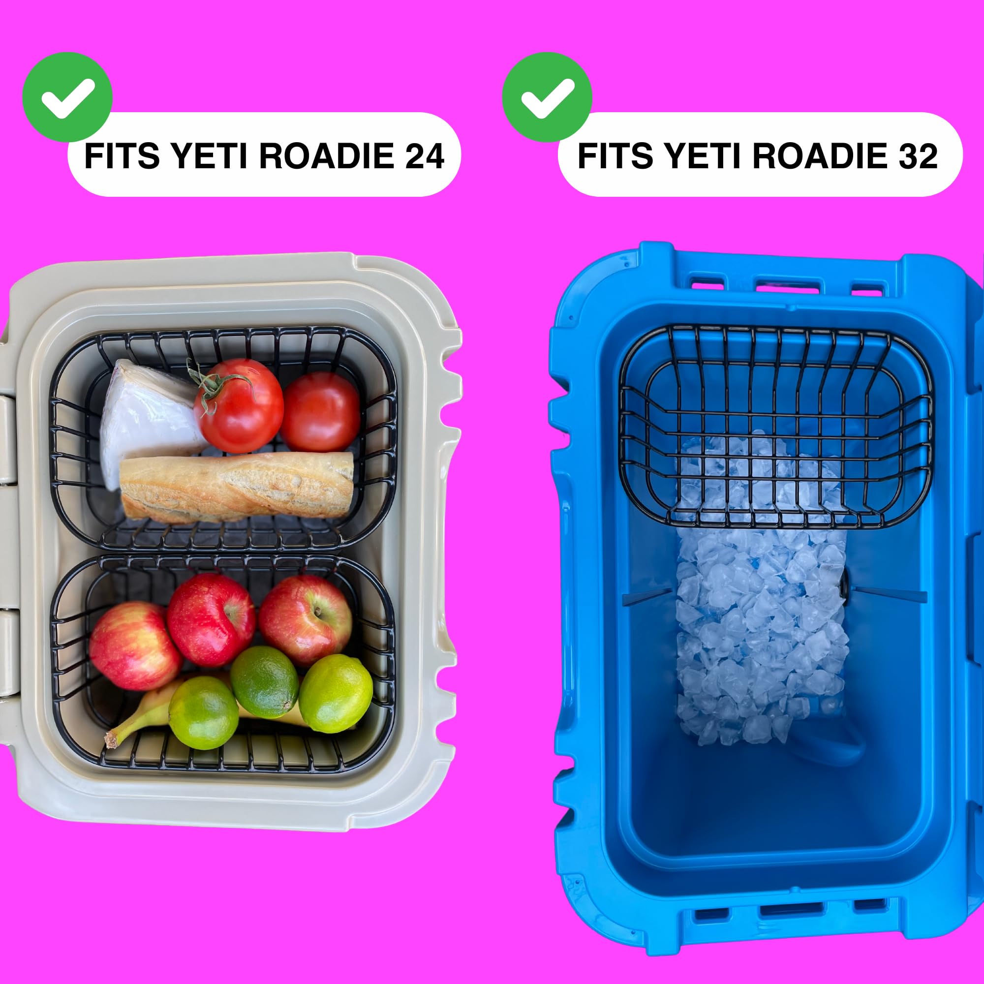 Above Sea Level roadie baskets two-baskets-side-by-side fit for Roadie 24/32.