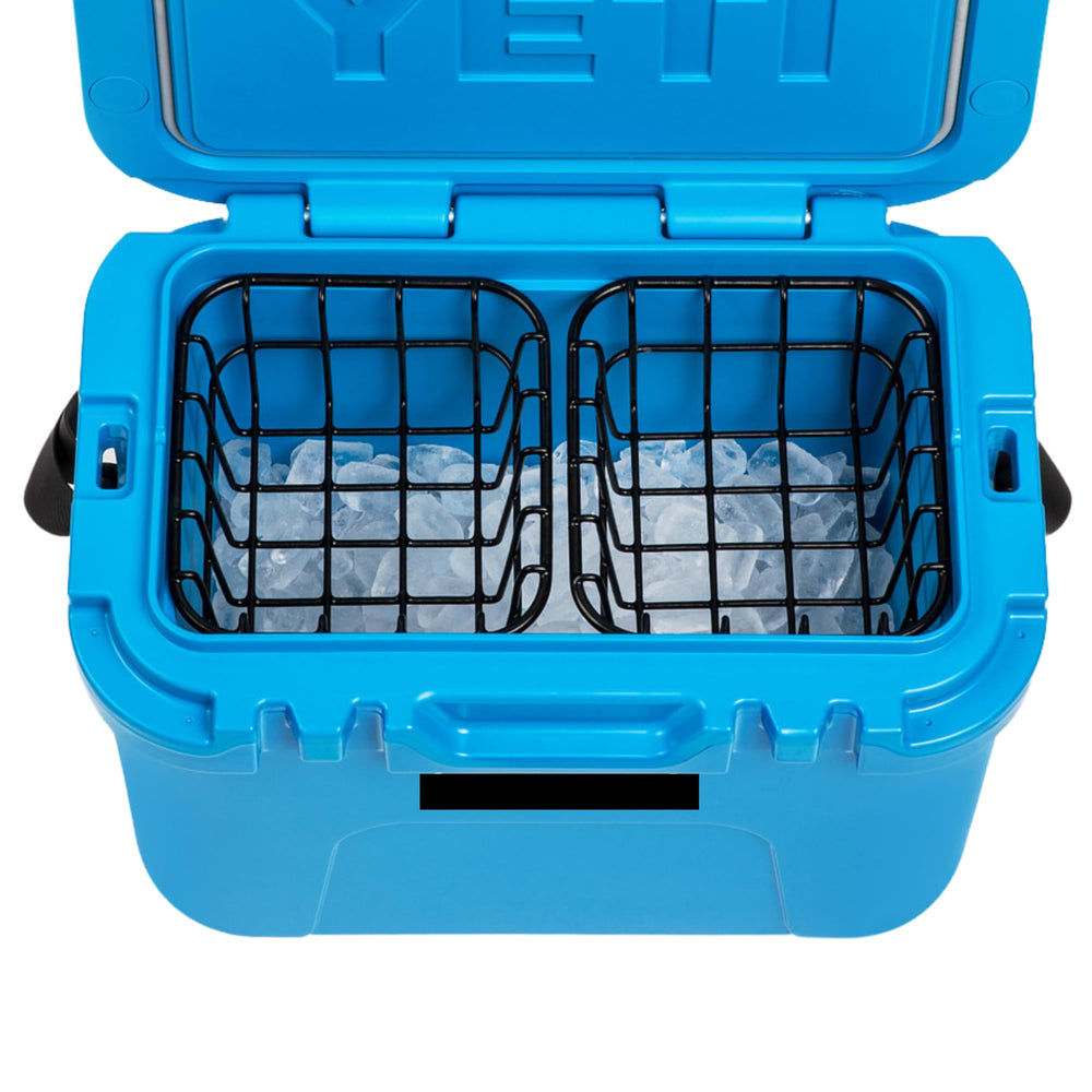 Above Sea Level two-pack cooler basket for Roadie 15 fits snugly and keeps dry items organized.