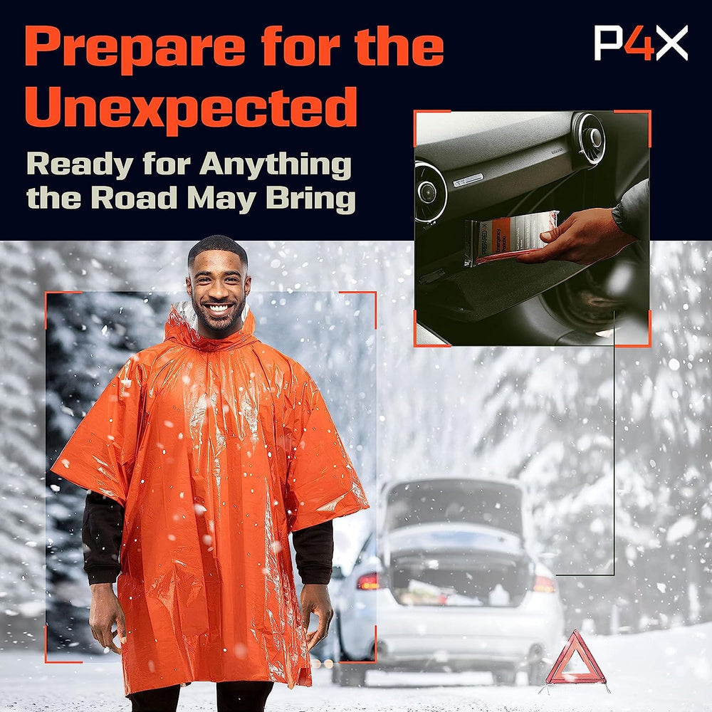 Abpir emergency blanket and poncho compact for warmth and rain