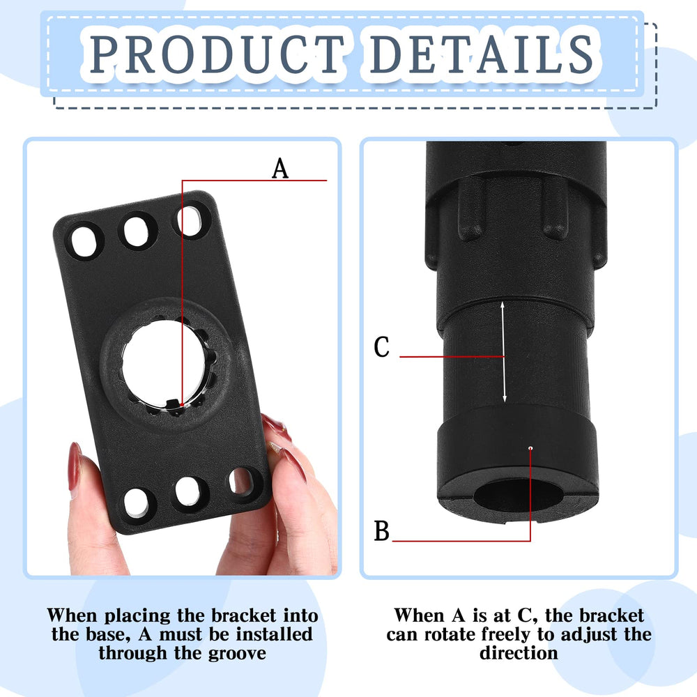 Close-up of ABS material bracket in black