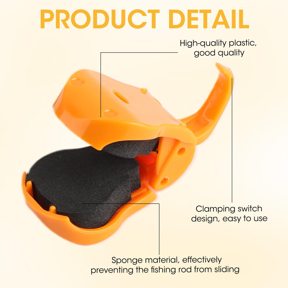 Close-up of durable ABS material used in the rod holder