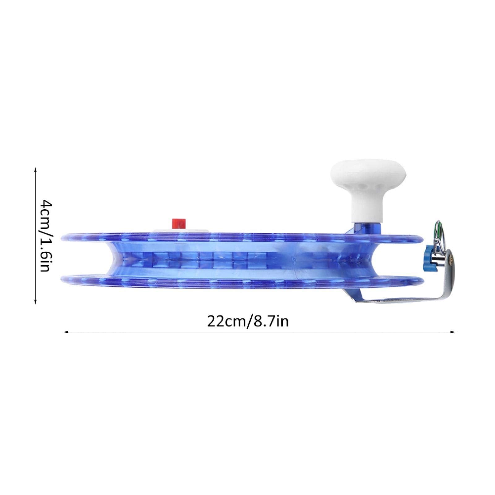 ABS Fishing Line Spooler blue - side view