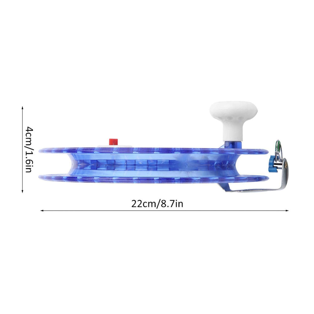 ABS Fishing Line Spooler blue - side view