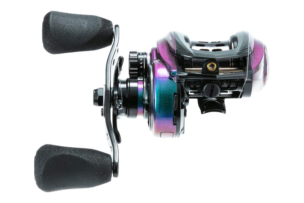 Left side profile of the BF8 Revo Ultra Cast Bait Reel