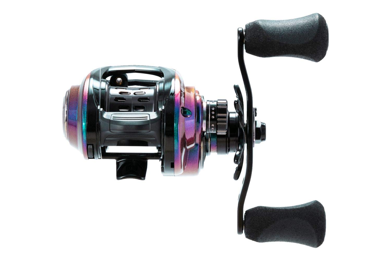 Top view showing spool and handle