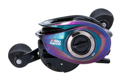 Rear view of the reel with saltwater compatibility badge
