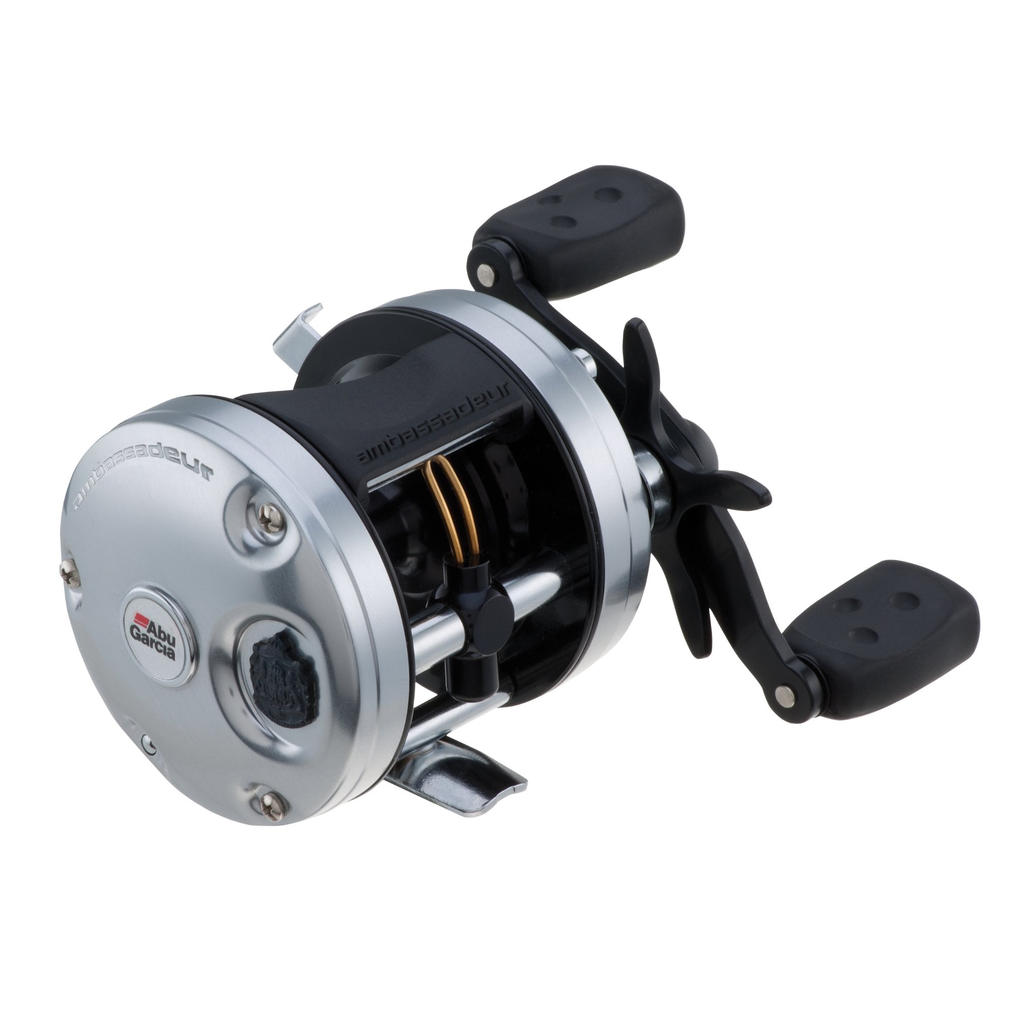 Abu Garcia Ambassadeur C3 5500 reel side view shows compact durability.