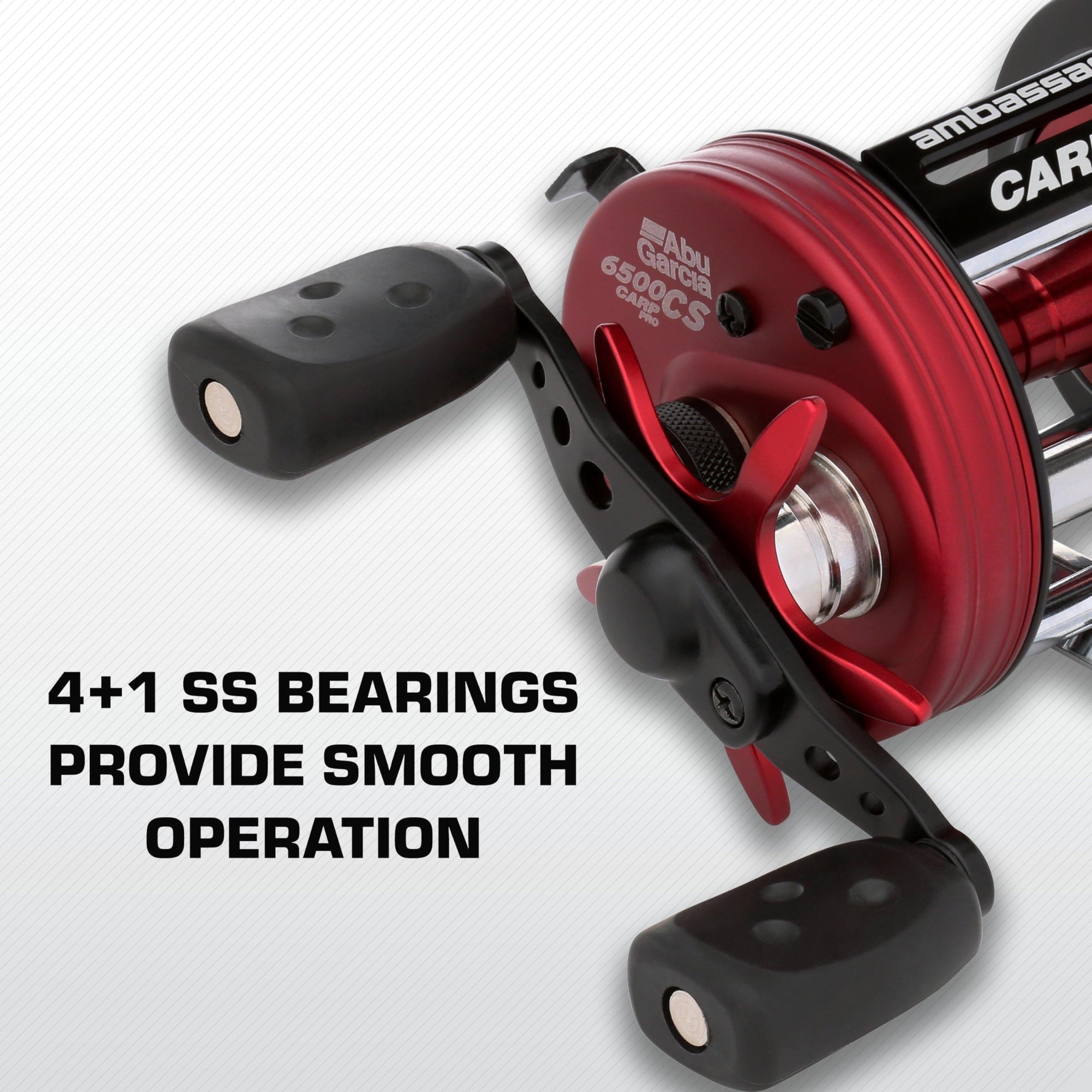 Synchronized level wind feature on Carp Pro for even line lay during retrieves.
