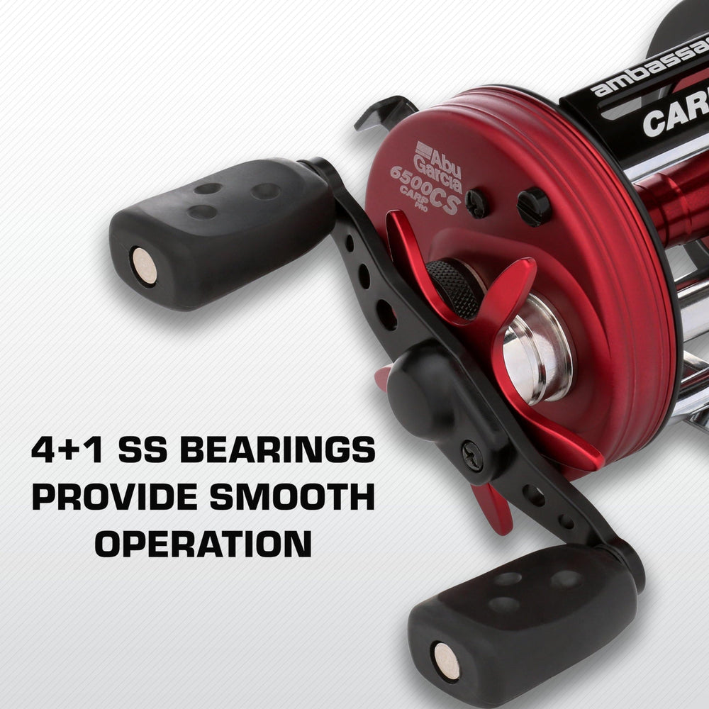Synchronized level wind feature on Carp Pro for even line lay during retrieves.