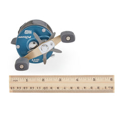 Synchronized level wind system on Abu Garcia round baitcast reel