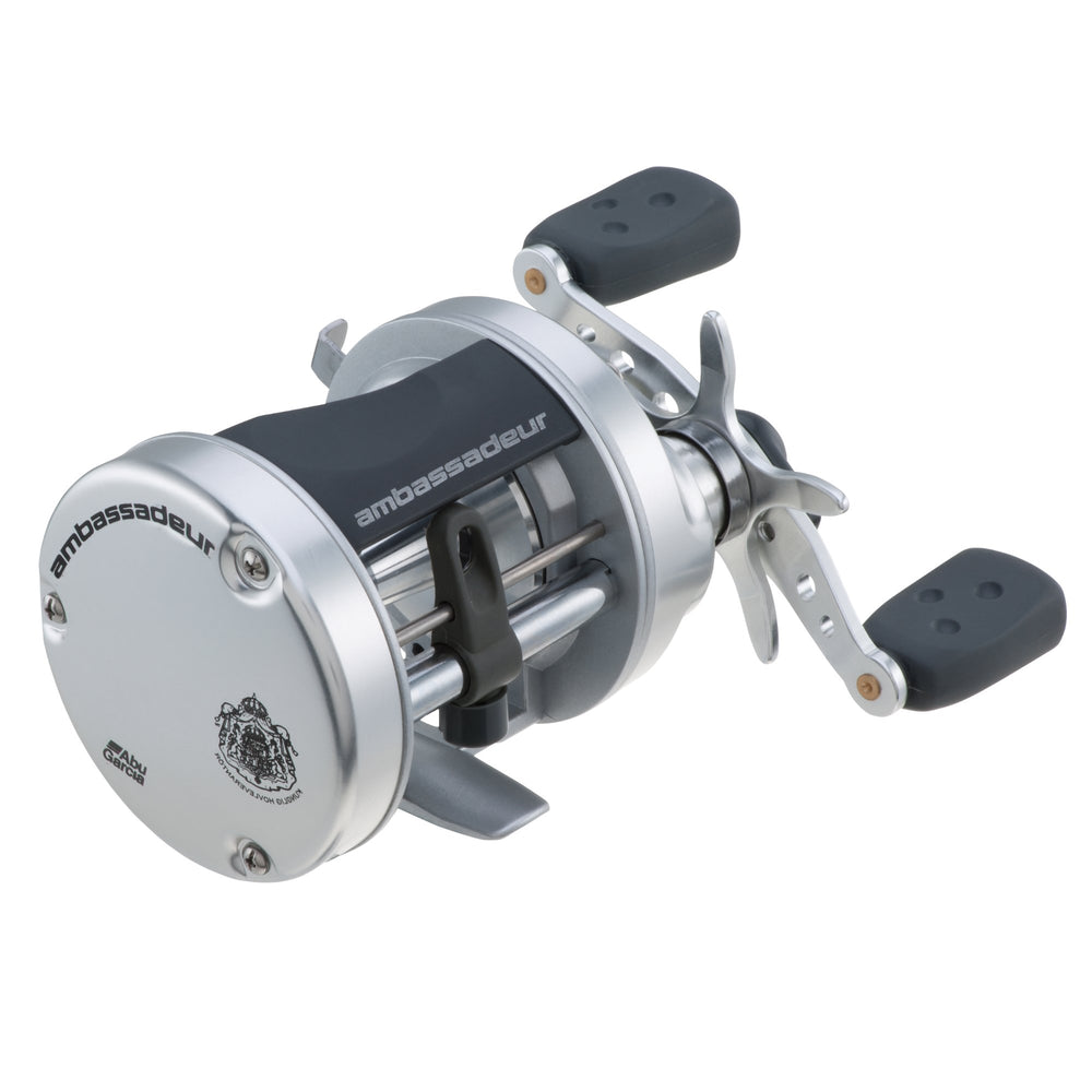 Abu Garcia Ambassadeur S 6500 bent-handle for ergonomic all-day casting comfort.