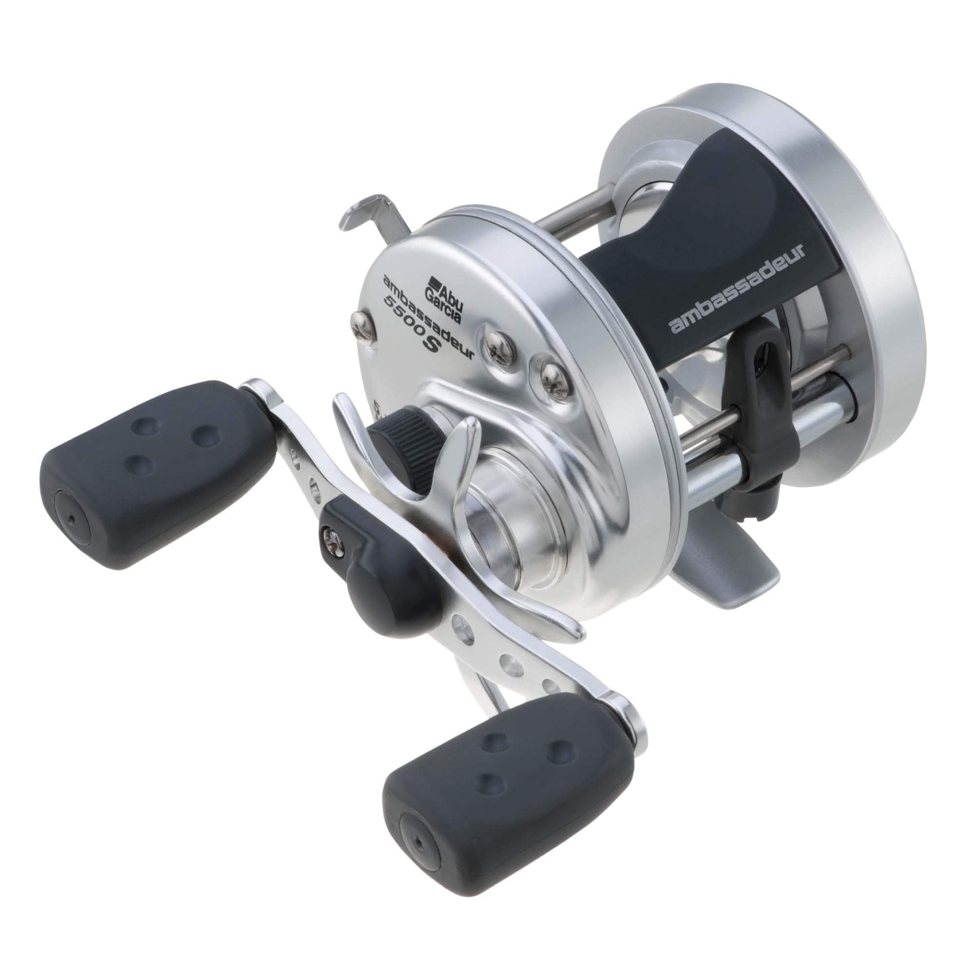 Abu Garcia Ambassadeur S 6500 bent-handle design improves all-day grip and control