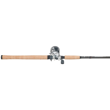 Ambassadeur S 8'6in baitcast setup showing two-piece graphite rod for sensitivity
