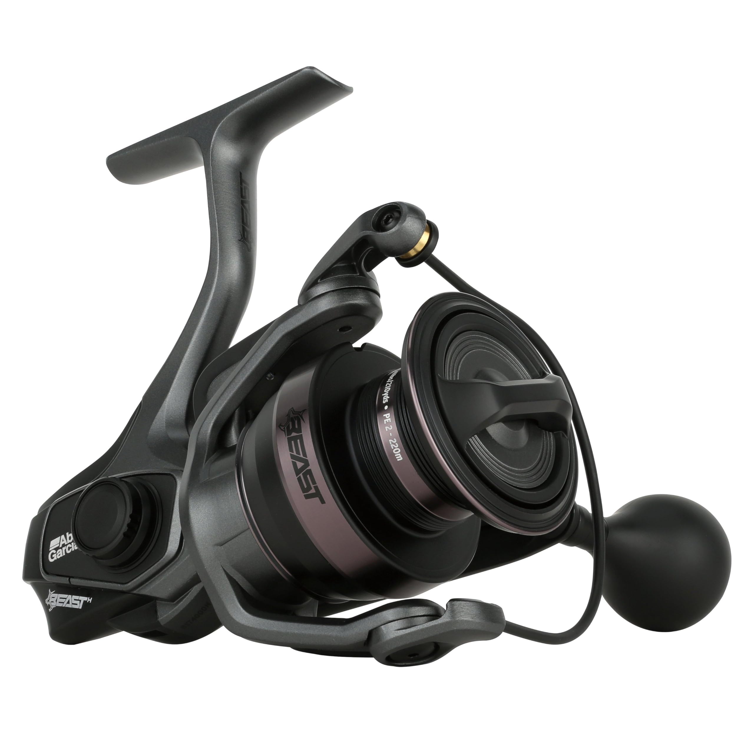 ABU GARCIA Beast 4000 front view reel, ready for big bait and big fish.
