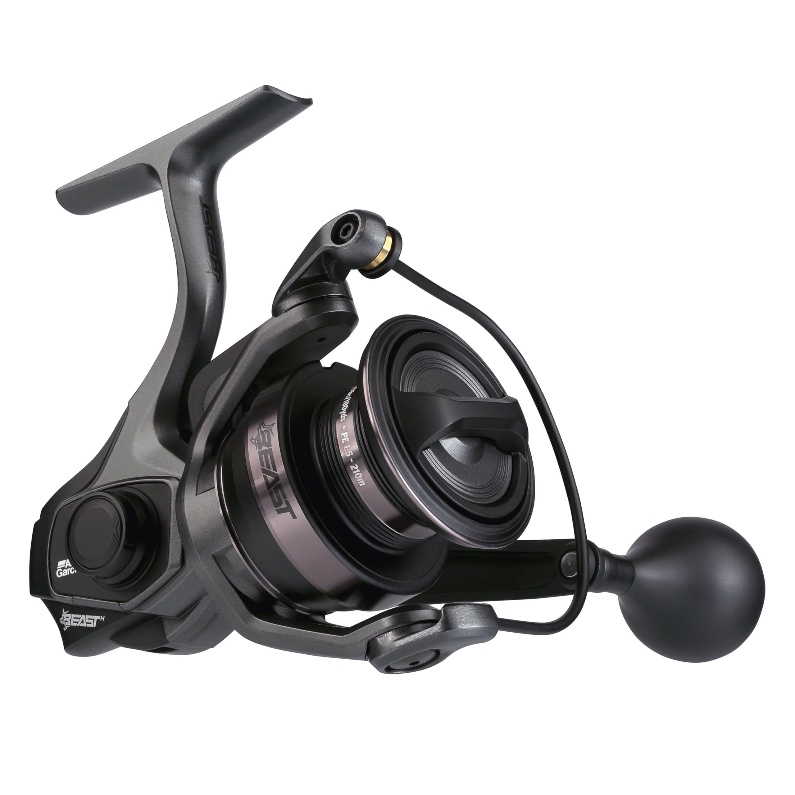 ABU GARCIA Beast size 3000 spinning reel side view for big-game handling
