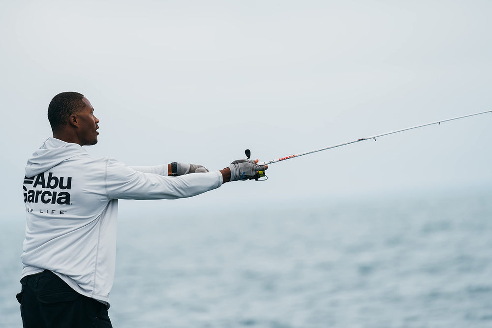 Abu Garcia Catfish Pro synchronized level wind for even line lay