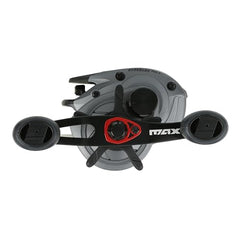 Abu Garcia Max Elite carbon body and sideplates highlight lightweight strength