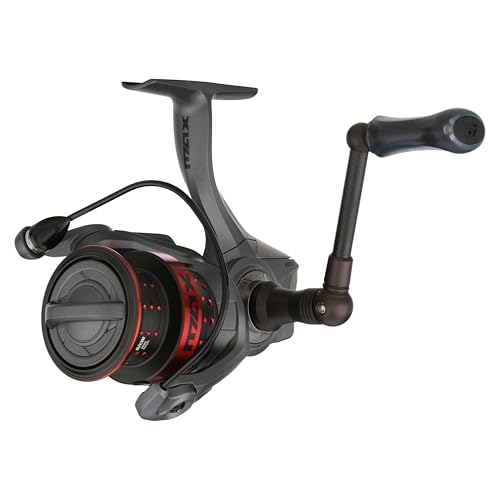Close-up of the Abu Garcia Max Elite carbon frame highlighting lightweight stiffness.