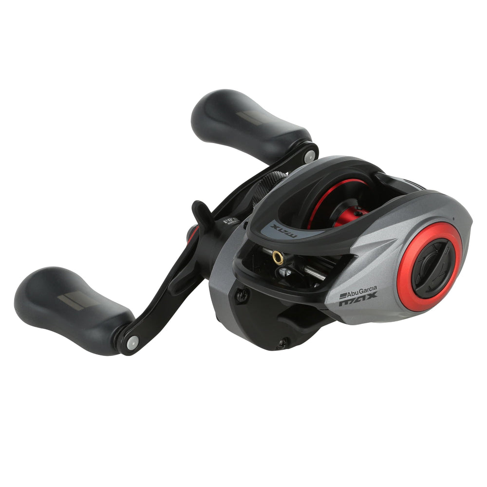 Abu Garcia Max Elite low profile reel side view showing balanced construction for smooth retrieves