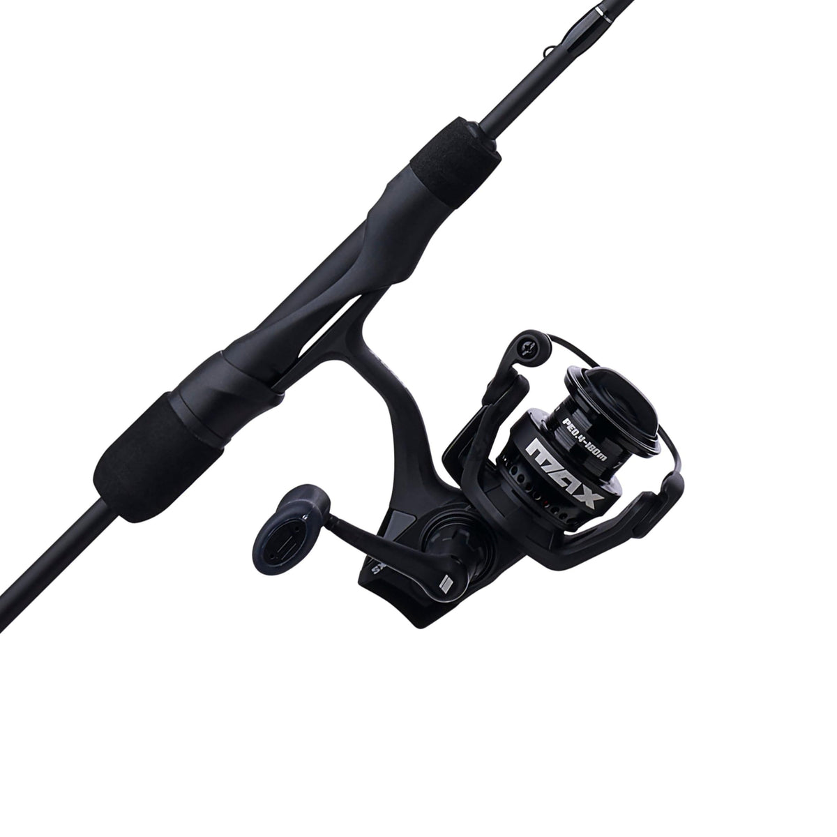 Abu Garcia Max SX 5-6 spinning rod close-up showing lightweight graphite construction and sensitive feel.