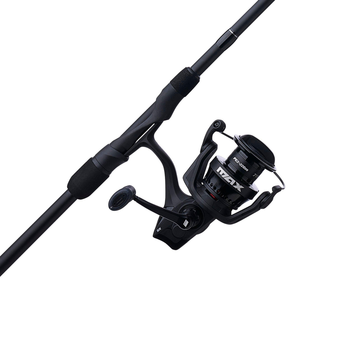 Abu Garcia Max SX 7ft rod and reel assembly showing lightweight balance for comfort