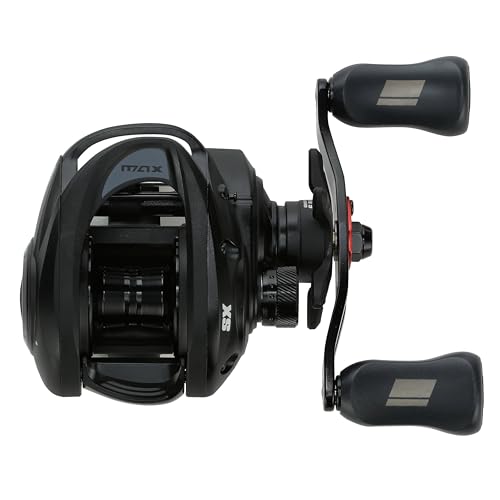 Abu Garcia Max SX gear close‑up highlights Duragear brass gear durability