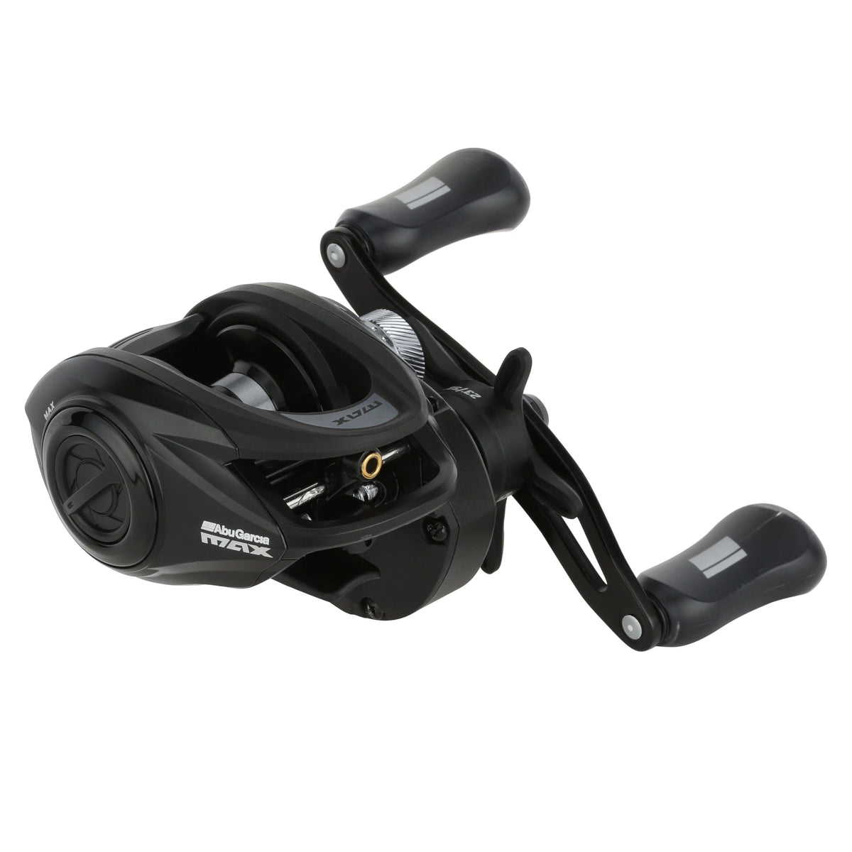 Abu Garcia Max SX Winch left-handed reel with bent 90mm handle for smooth retrieves