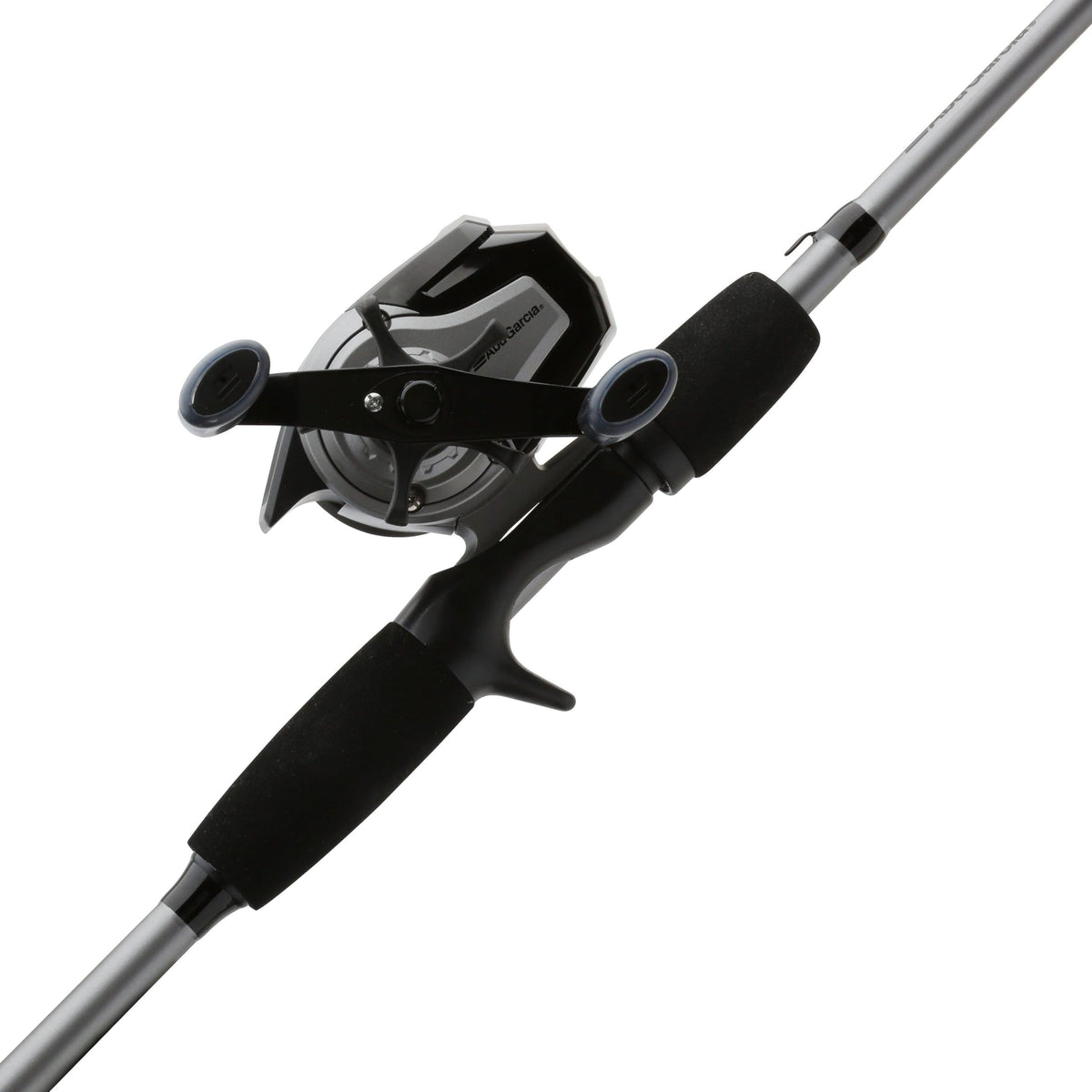 Abu Garcia Max X spincast reel close-up highlighting compact design for comfortable casting.