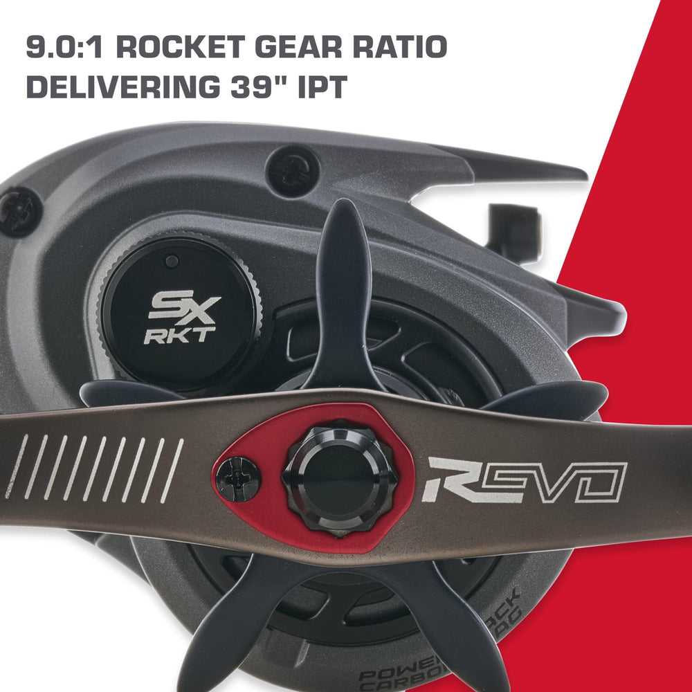 Abu Garcia Revo 5 SX RKT topwater technique in action for quick retrieves.