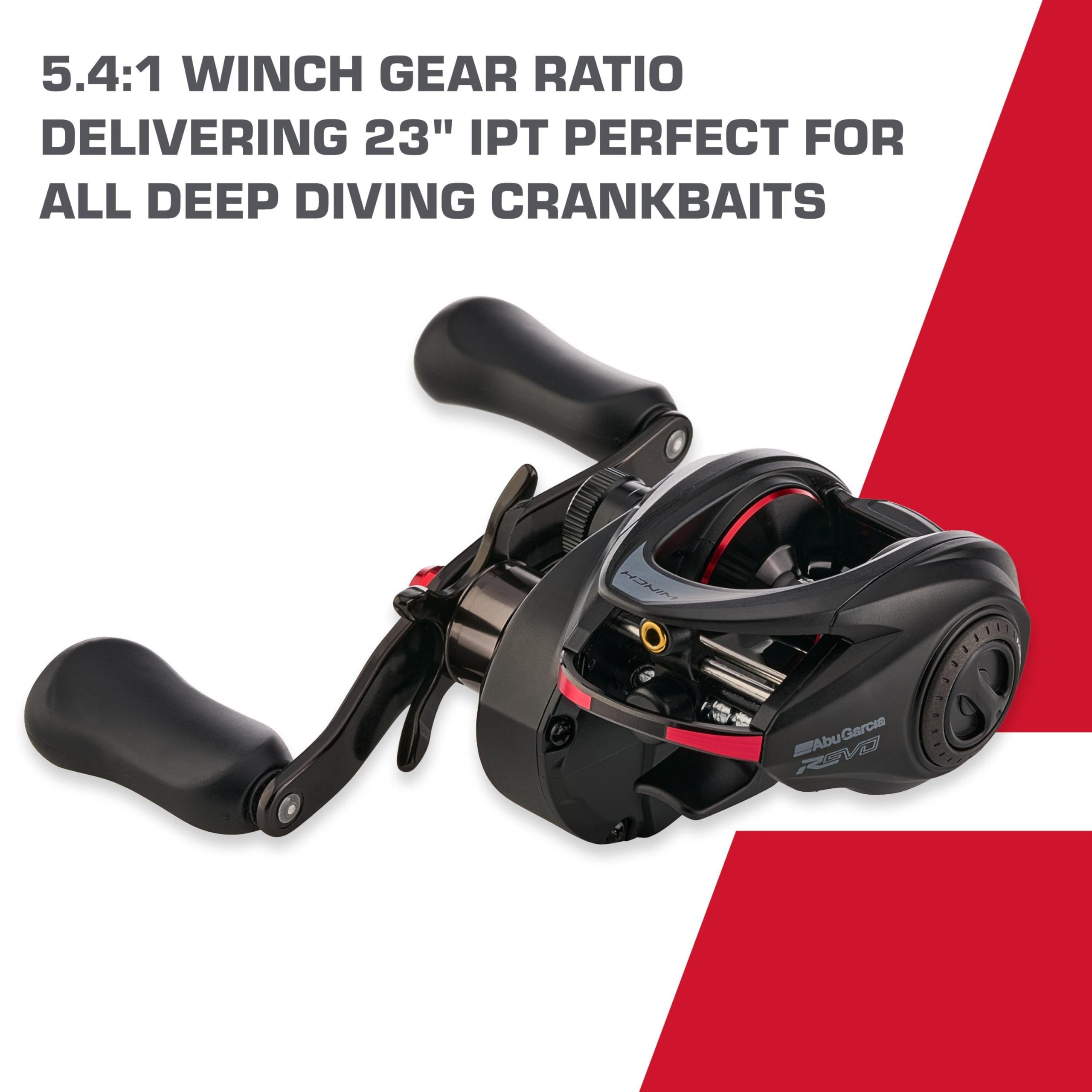 Abu Garcia Revo 5 Winch EXD concept design maximizes casting performance potential.