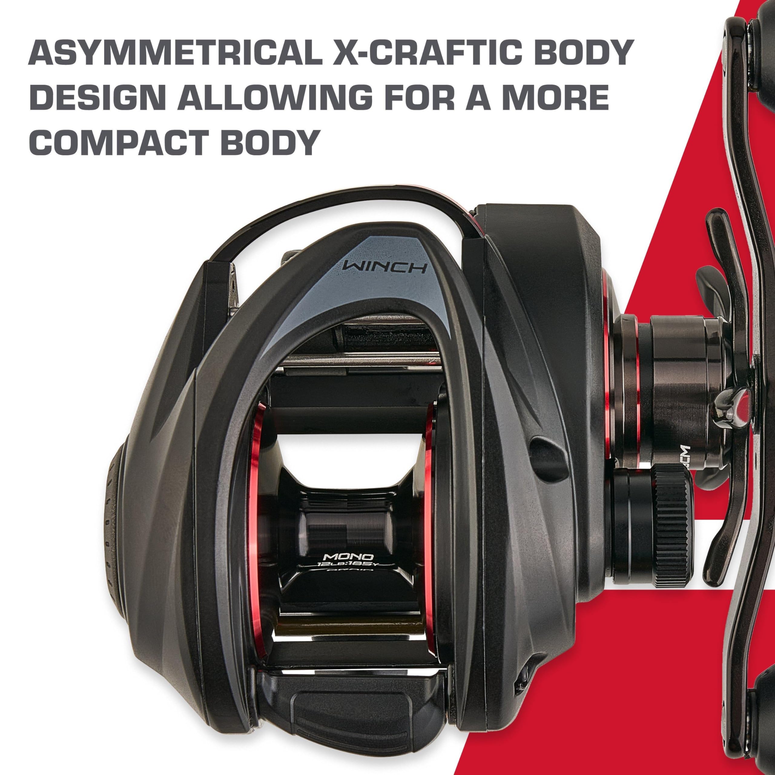 Abu Garcia Revo 5 Winch ample line capacity supports longer casts and rigs.
