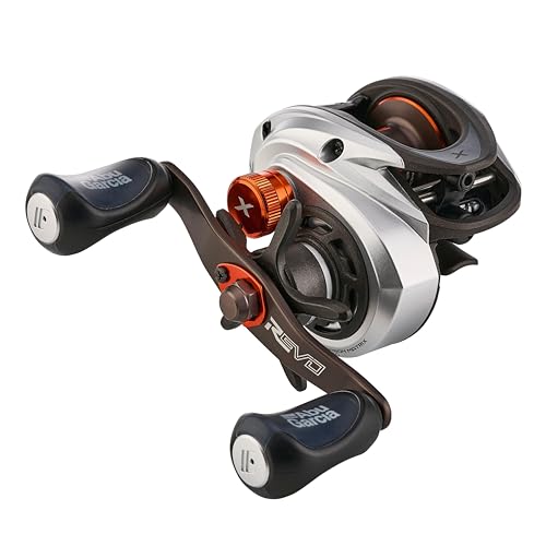 Abu Garcia Revo 5 X carbon frame emphasizes light weight and rigidity for tournament-grade feel.