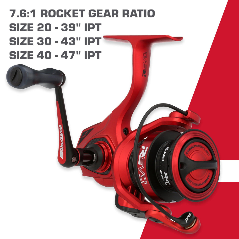 Revo Rocket mounted on rod during casting