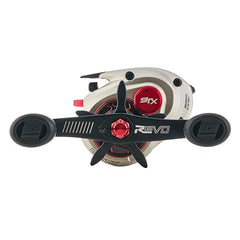 Abu Garcia Revo STX IVCB-6 braking system closeup enables smooth, controllable braking