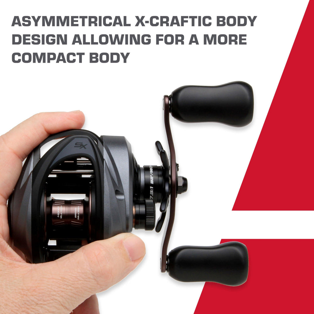 Side view of Abu Garcia Revo SX low profile reel