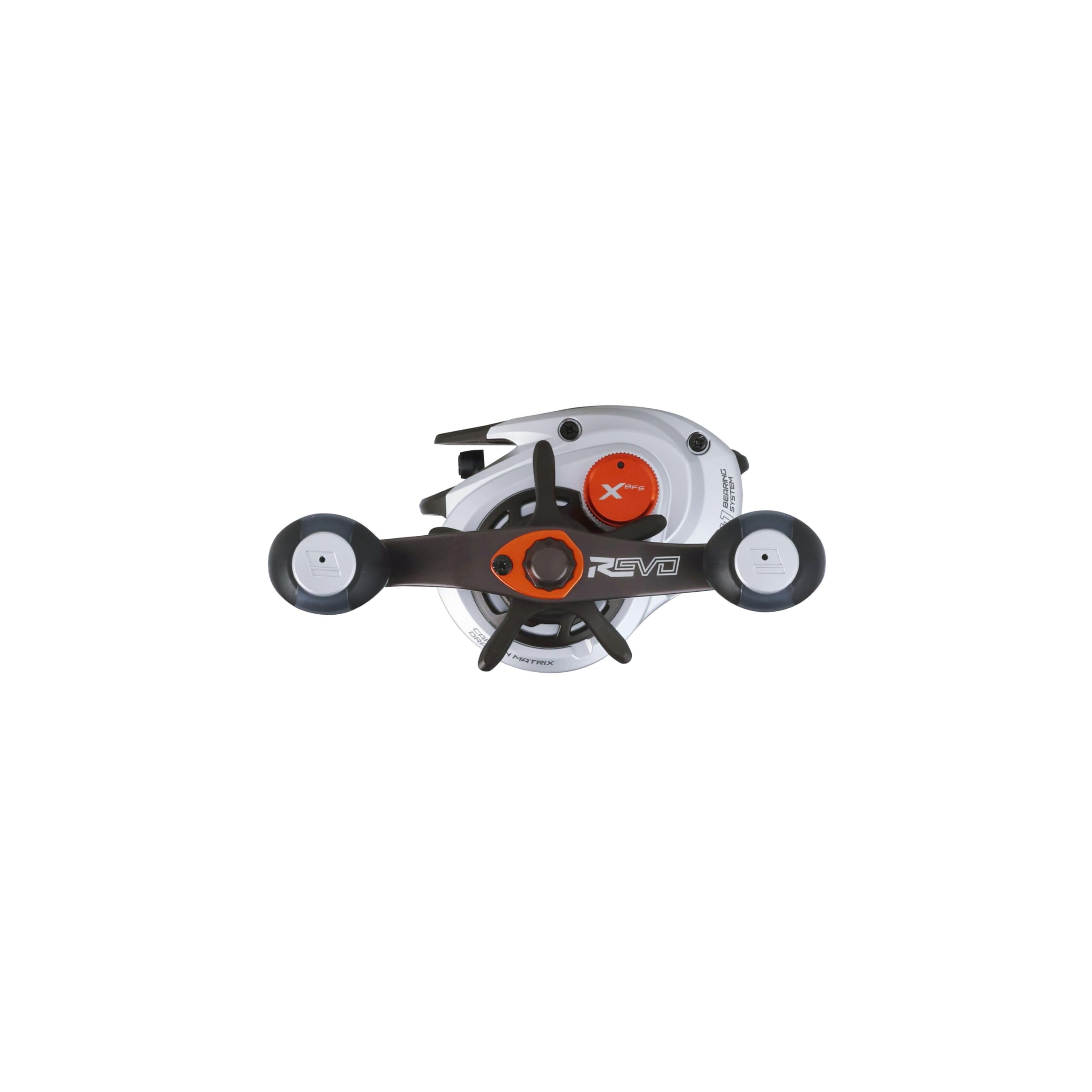 Abu Garcia Revo X BFS Low Profile Reel beside tackle box for tournament-ready setup