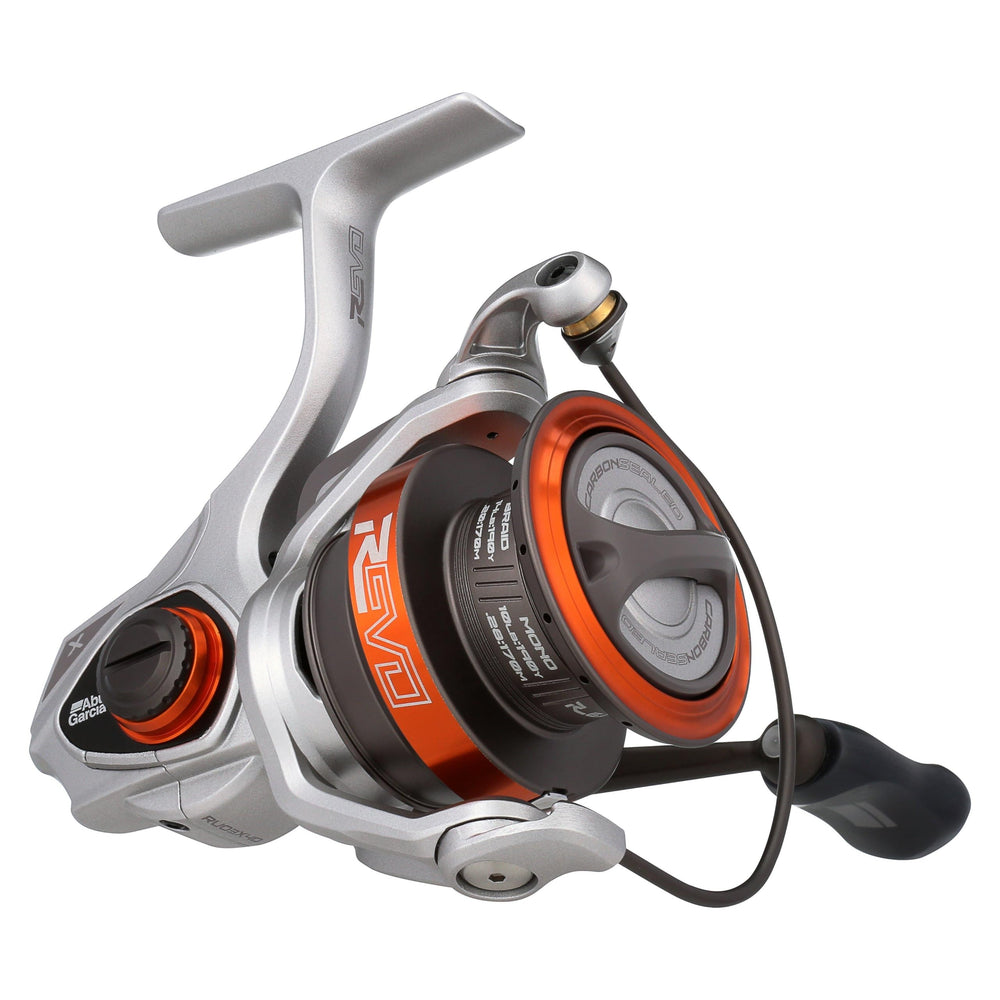 Abu Garcia Revo X Spinning Reel 40 Silver front view