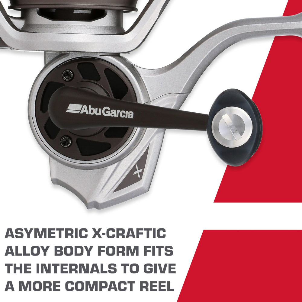 Close-up of reel spool and line capacity on Revo X