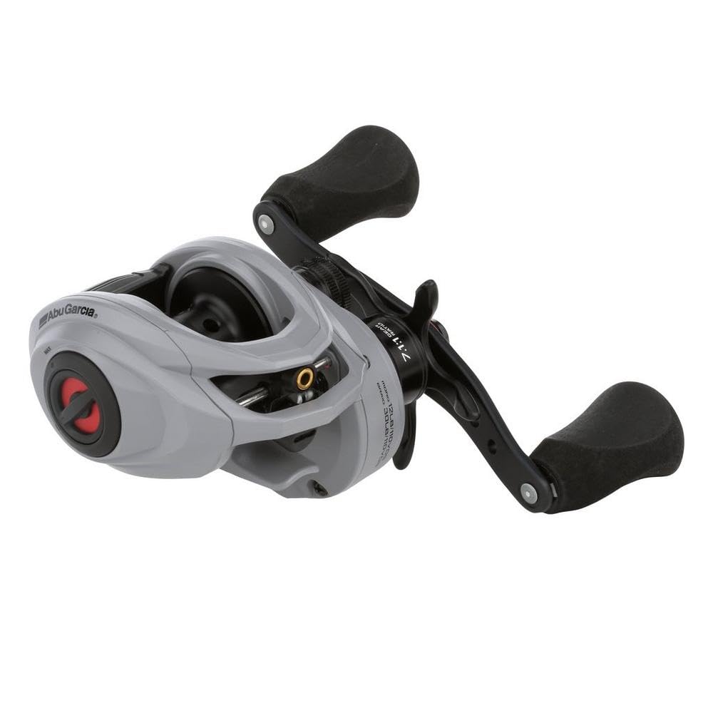Abu Garcia Zata low-profile reel front view highlighting compact, lightweight design for versatile casting.