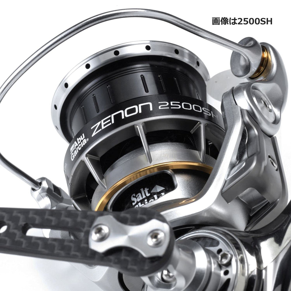 Abu Garcia Zenon 2000SH Duracarbon handle offers a confident grip.