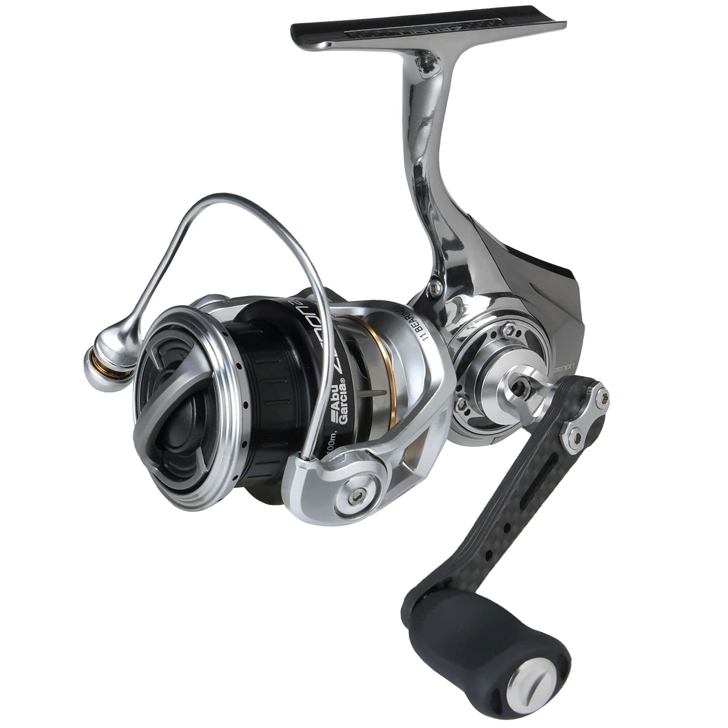 Abu Garcia Zenon 2000SH reel side view highlights slim profile for balance.