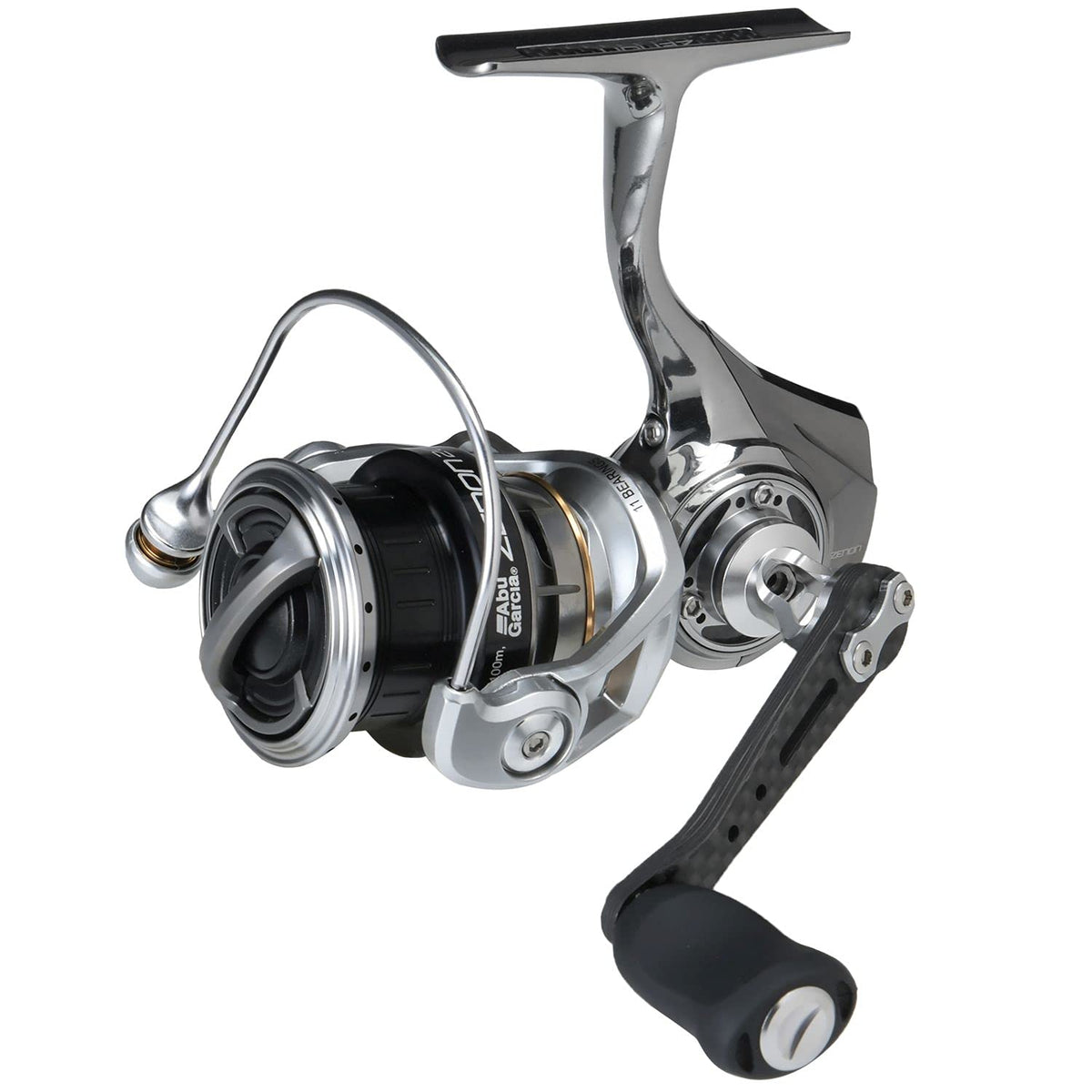 Abu Garcia Zenon 2000SH reel side view highlights slim profile for balance.